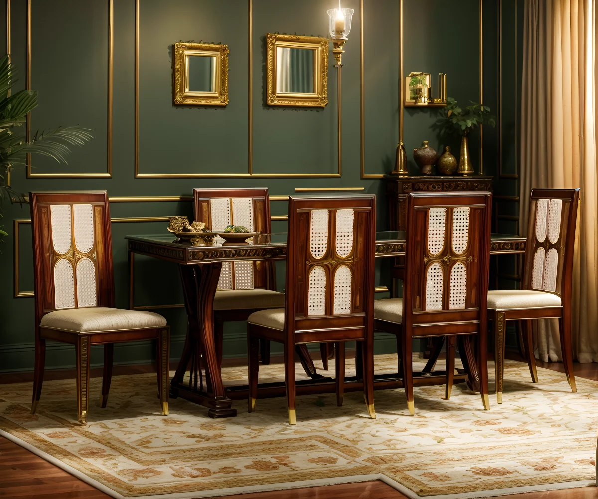 Theodore Alexander Rattan Dining Set