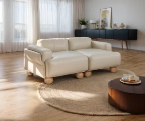 Bauhaus Bend Premium Leather Sofa