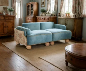 Bauhaus Bend Premium Velvet Sofa