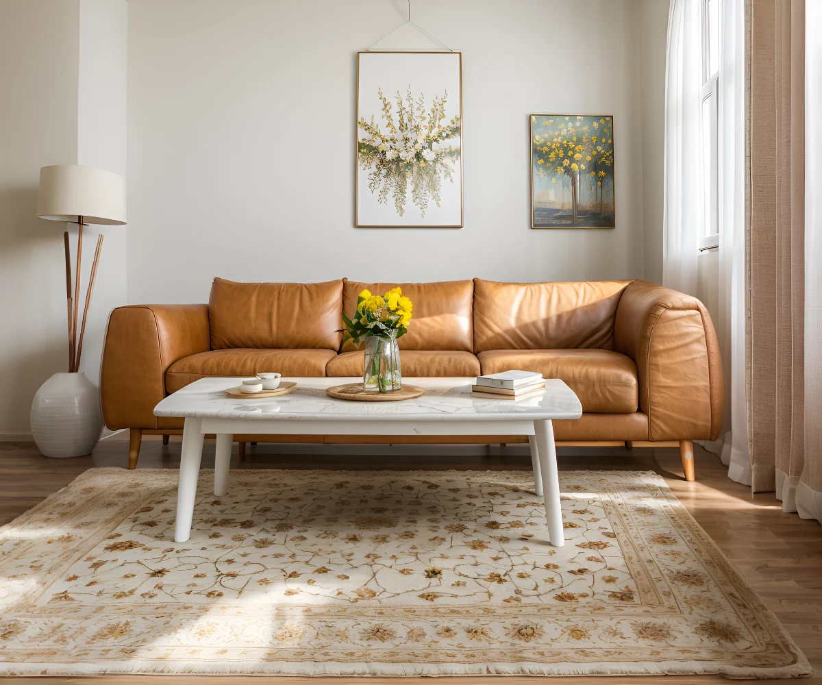 Fendi Casa Soho Premium Leather Sofa