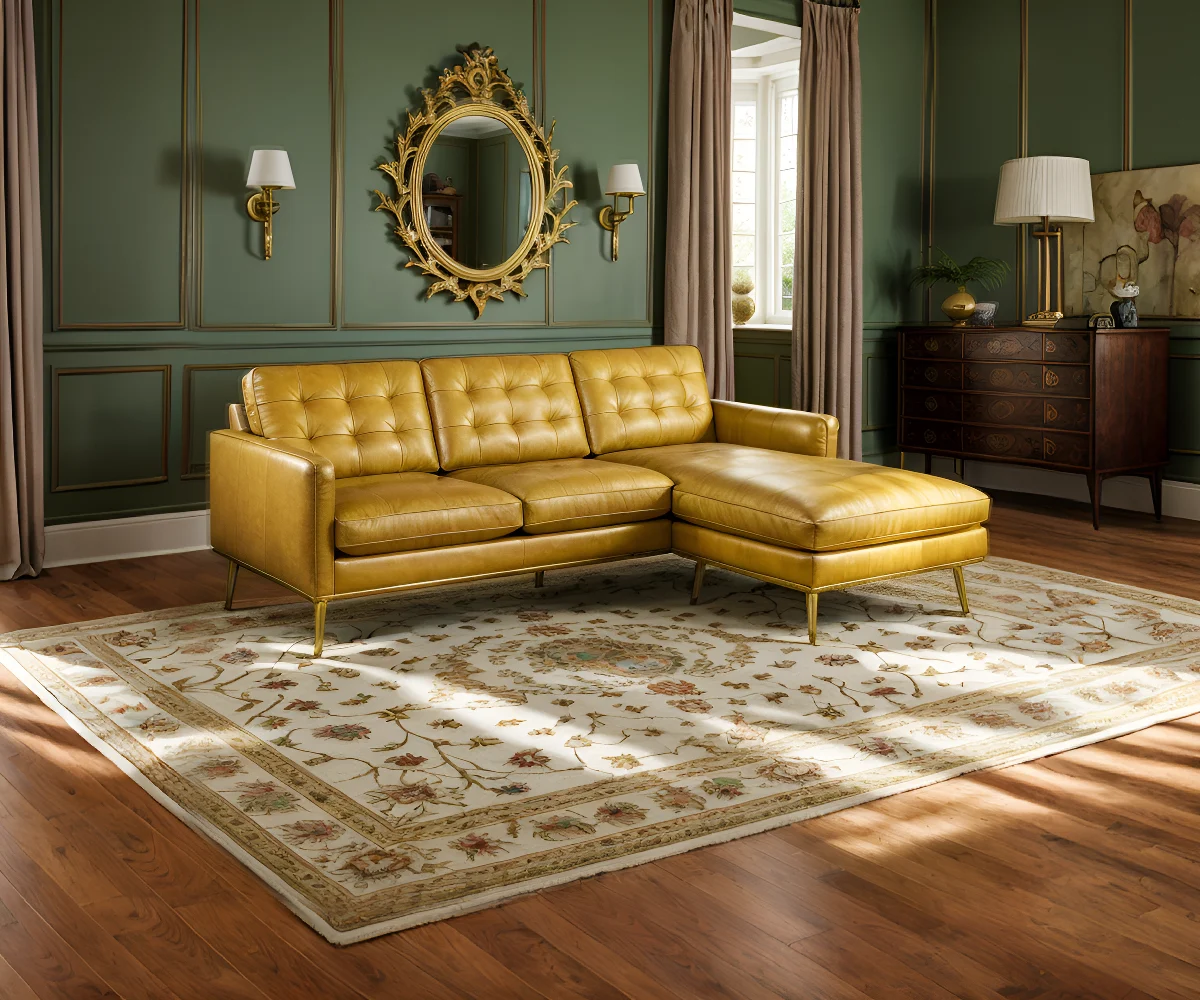 Lawson Premium Leather Lounger Sofa