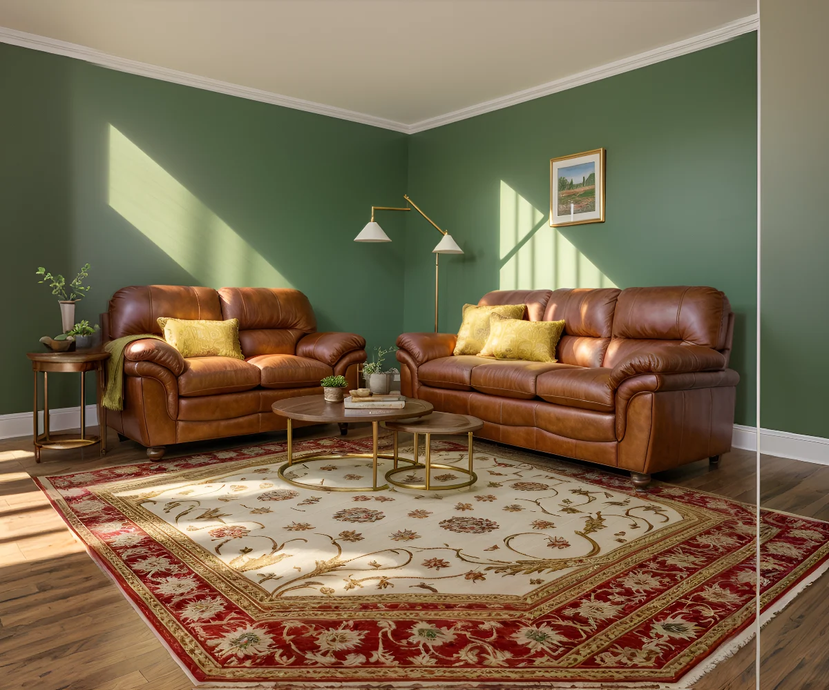 Roche Bobois Mah Jong Premium Leather 5 Seater Sofa