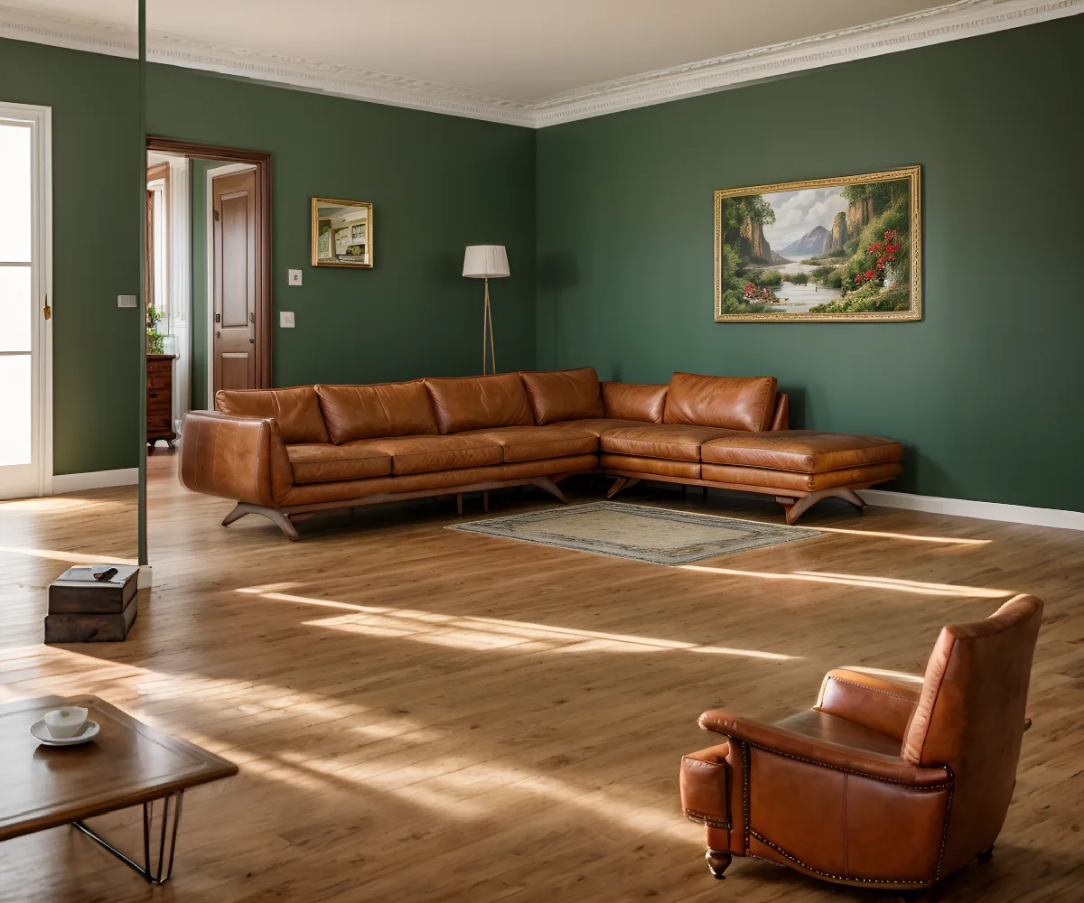 Roche Bobois Mah Jong Premium Leather Sofa
