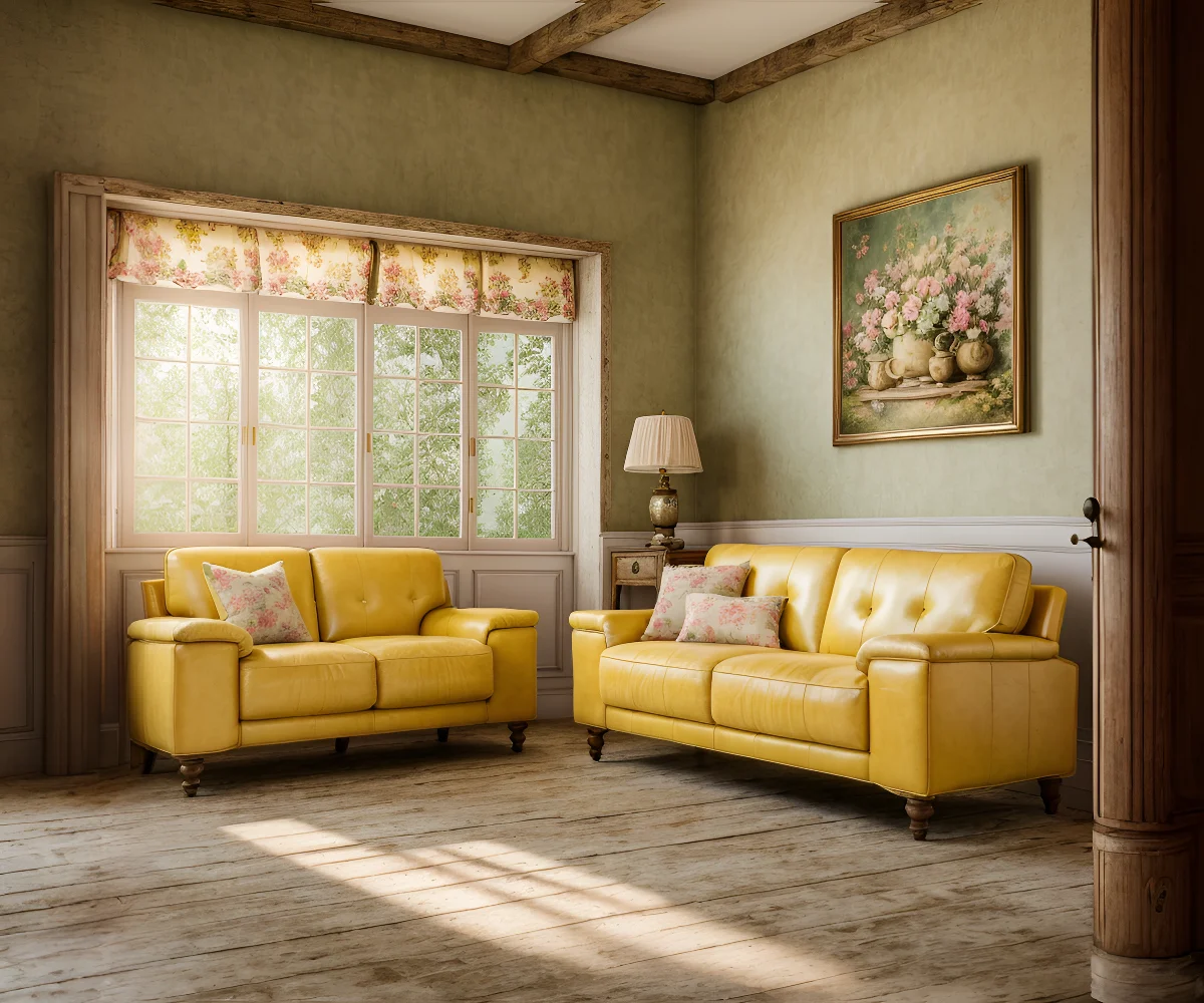 West Elm Premium Leather Sofa