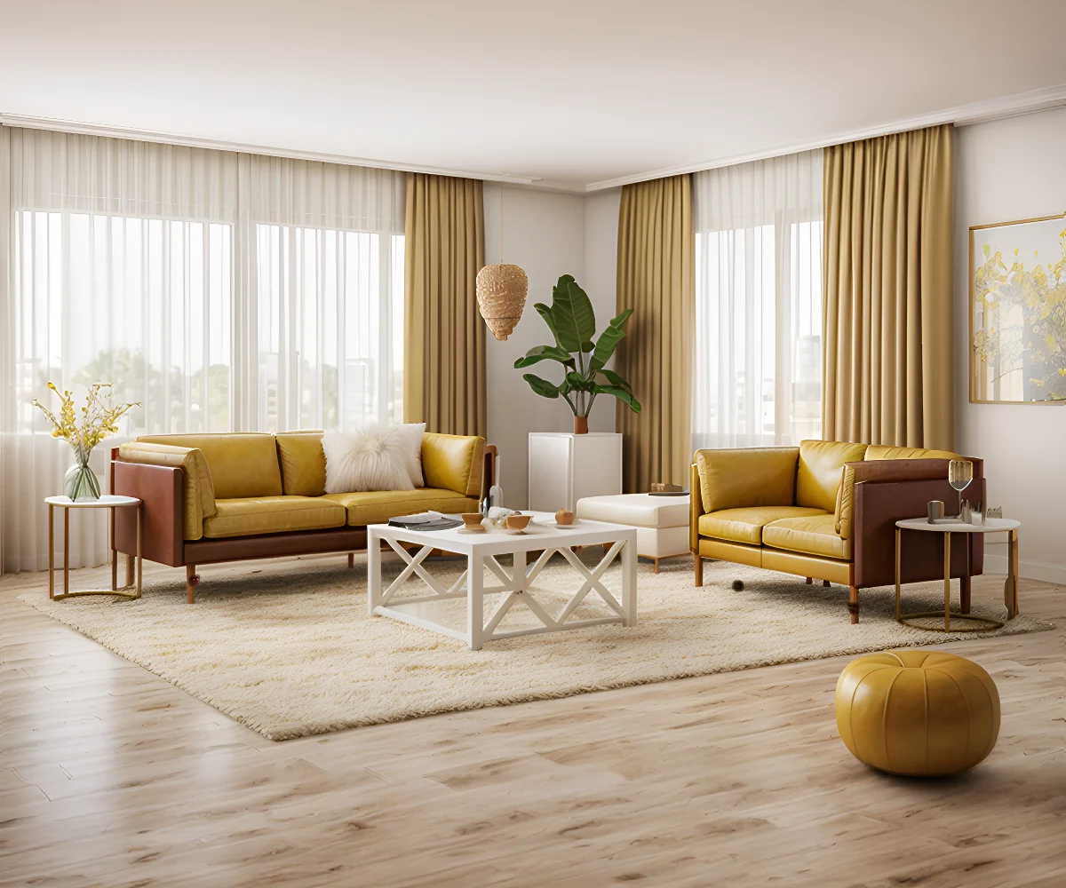 Wittmann Brix Multi Colour Premium Leather Sofa