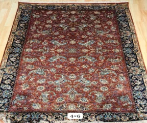 Chinese Hand Knoted Silk Carpet