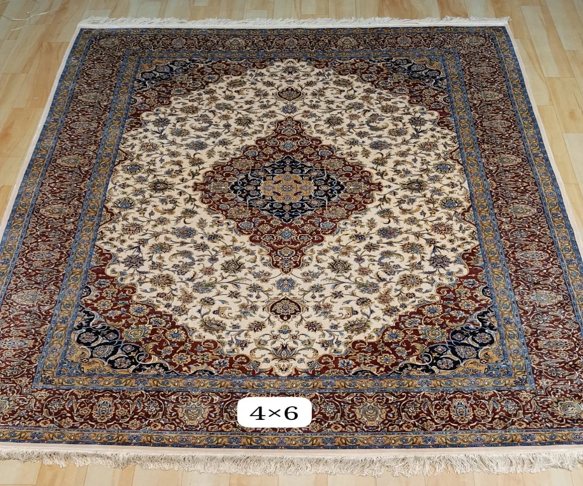 Heriz Persian Hand Knotted Silk Carpet