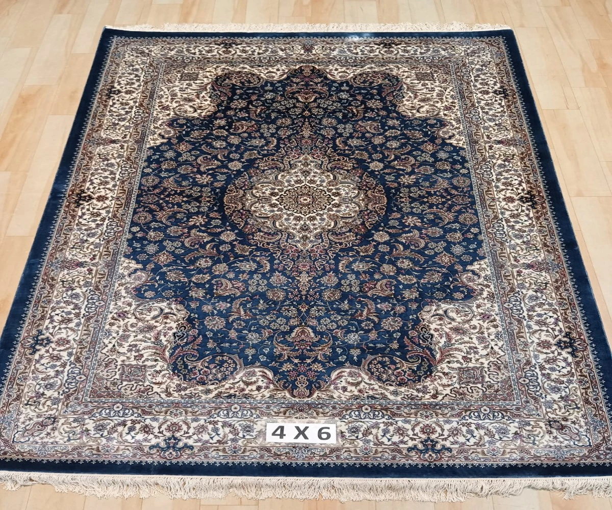 Jaduyi Bavadi Hand Knotted Silk Wool Carpet