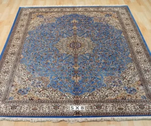 King Solomon Hand Knotted Silk Carpet
