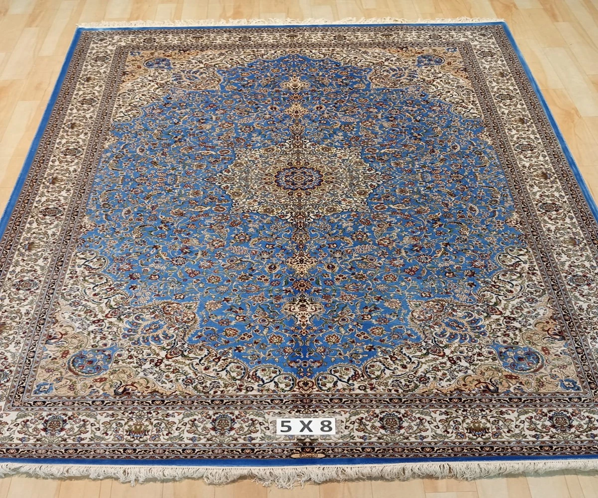 King Solomon Hand Knotted Silk Carpet