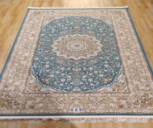 Perser Isfahan Hand Knotted Silk Carpet