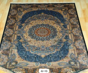 Ruhposh Hand Knotted Silk Carpet
